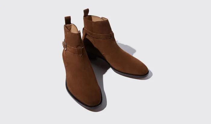 Scarosso Jodhpur Boots Men Libero Tabacco Scamosciato Tobacco 8211 Suede