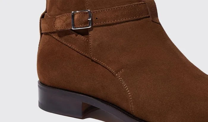 Scarosso Jodhpur Boots Men Libero Tabacco Scamosciato Tobacco 8211 Suede