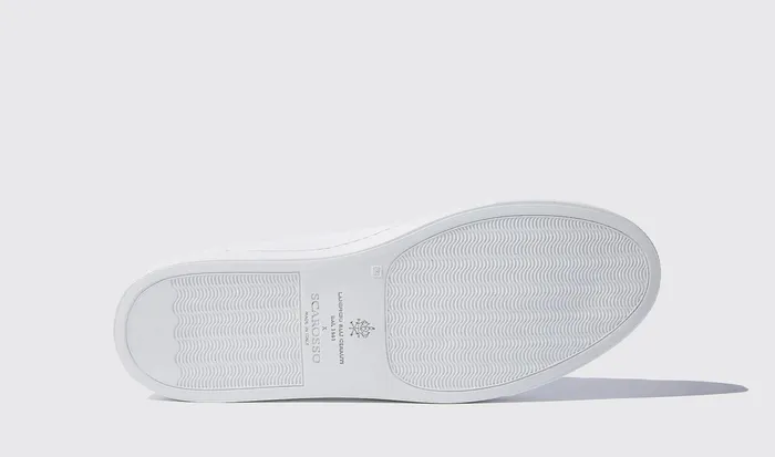 Scarosso Sneakers Men Pinstripe White White 8211 Calf