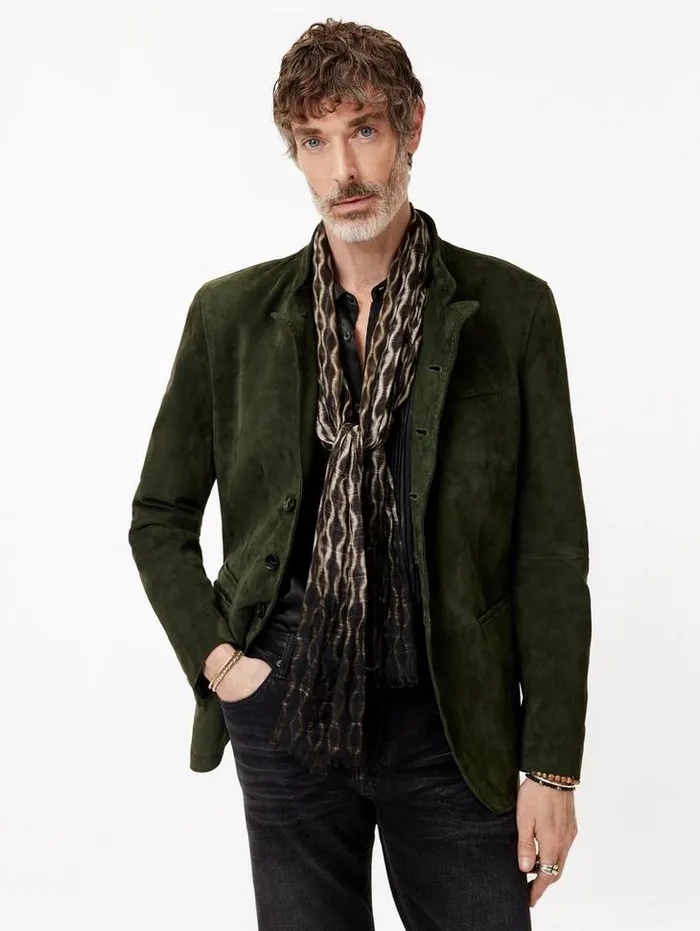 Scarves and Ties Men John Varvatos KAYA SCARF Hazelnut