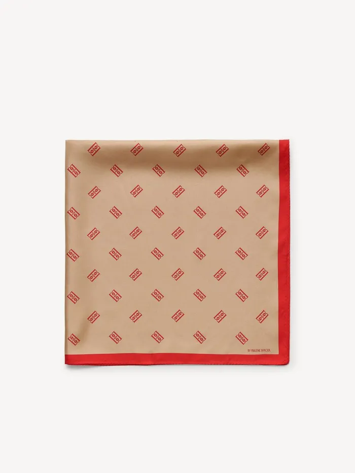 Scarves Women By Malene Birger Monnas Silk Scarf Tannin