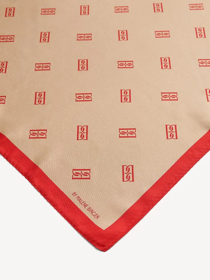 Scarves Women By Malene Birger Monnas Silk Scarf Tannin
