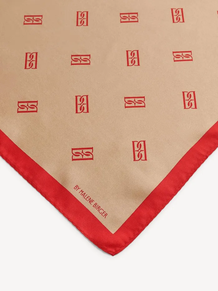 Scarves Women By Malene Birger Monnis Silk Scarf Tannin