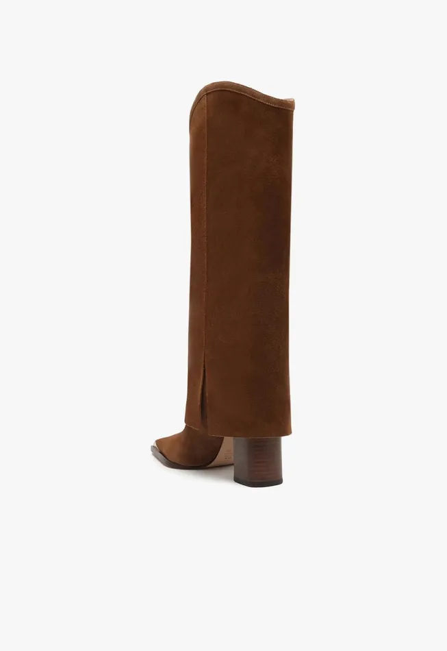 Schutz Shoes Boots Women Raffaela Cloak Boot Dark Caramel