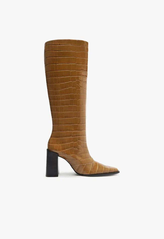 Schutz Shoes Boots Women Raffaela Up Boot Brown