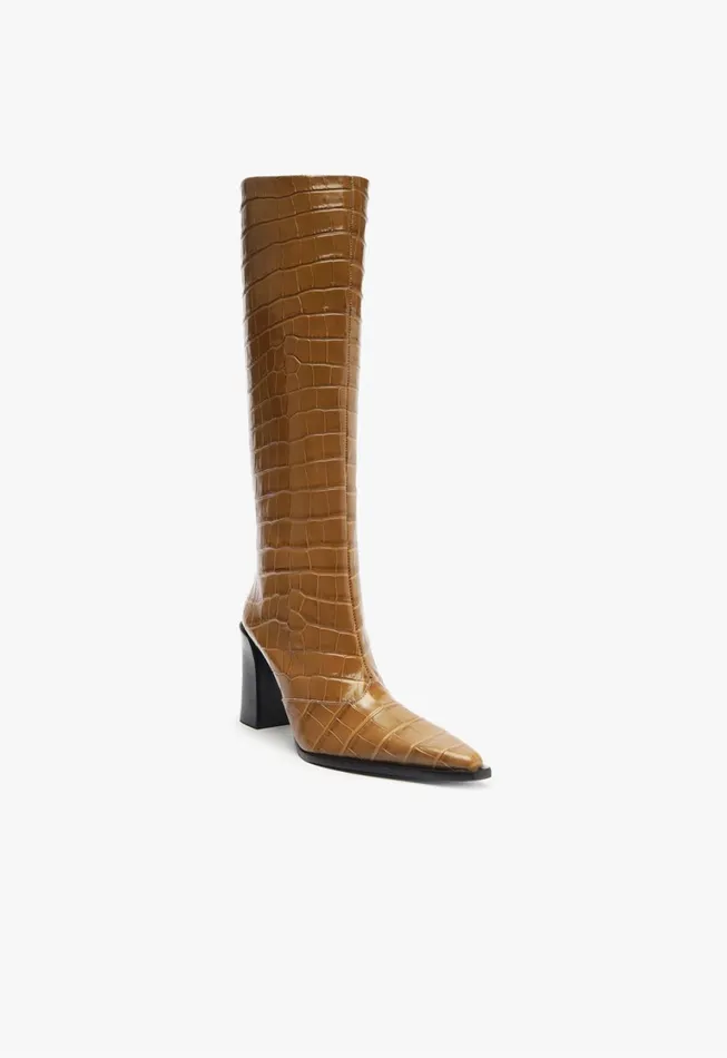 Schutz Shoes Boots Women Raffaela Up Boot Brown