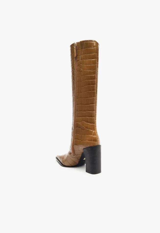 Schutz Shoes Boots Women Raffaela Up Boot Brown