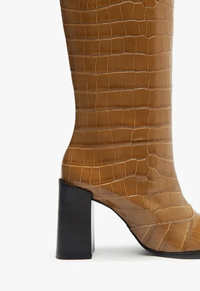 Schutz Shoes Boots Women Raffaela Up Boot Brown