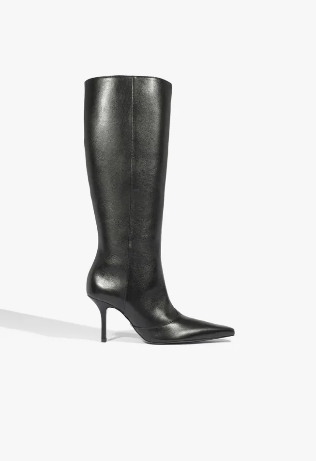 Schutz Shoes Boots Women Raffaela Up Stiletto Boot Black