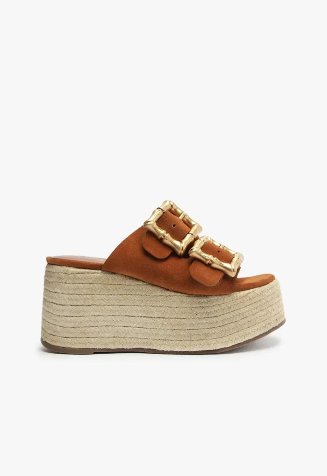 Schutz Shoes Enola Women Enola Rope Flatform Honey Peach