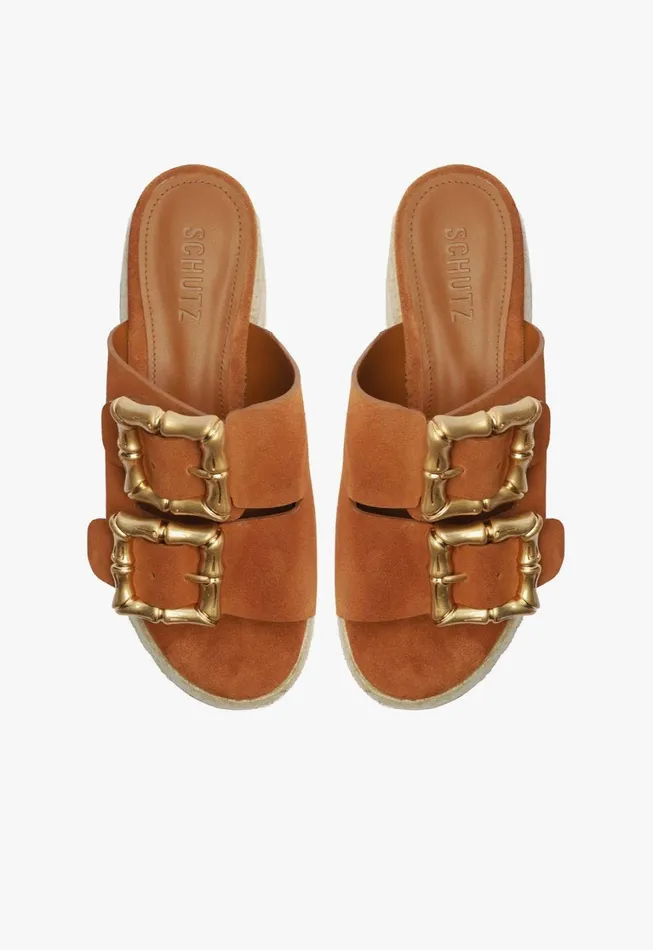 Schutz Shoes Enola Women Enola Rope Flatform Honey Peach