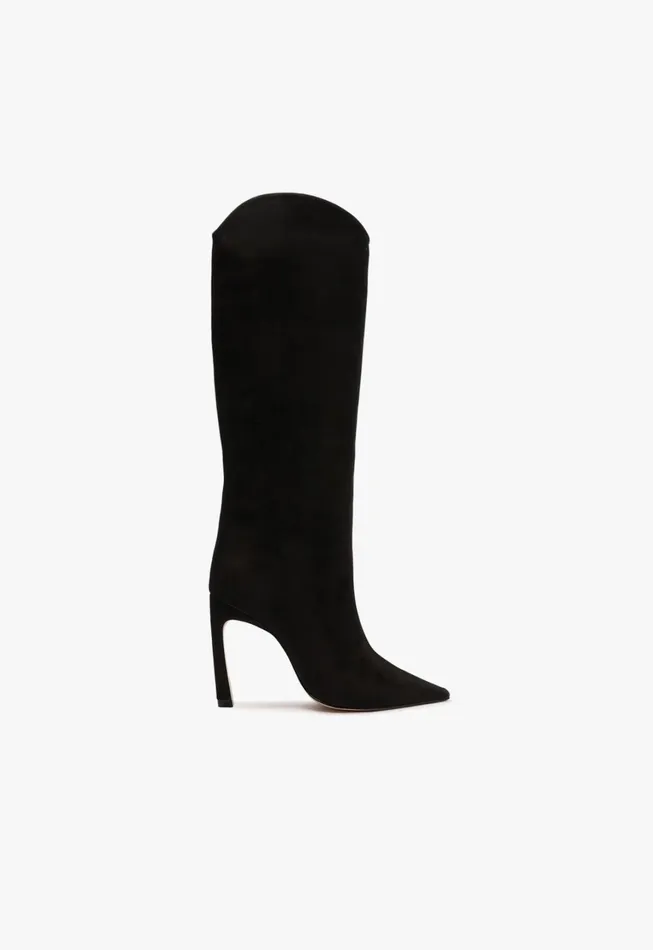 Schutz Shoes Maryana Boots Women Maryana Sculpt Nubuck Boot Black