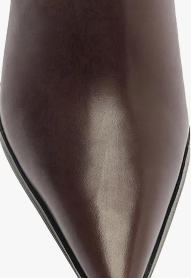 Schutz Shoes Mikki Boots Women Mikki Up Block Boot Brown