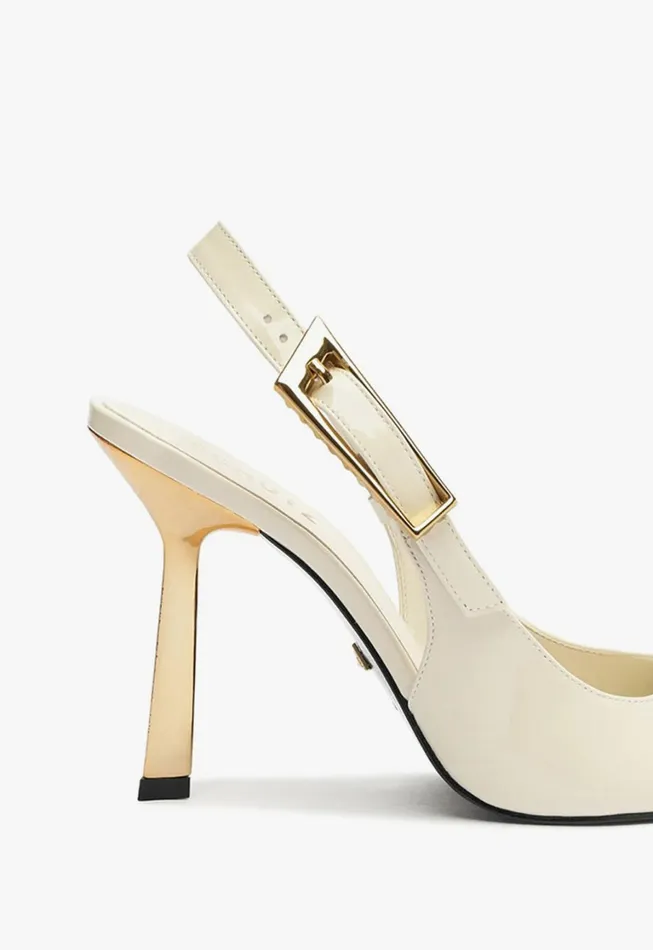 Schutz Shoes Women Ciara Patent Leather Pump White