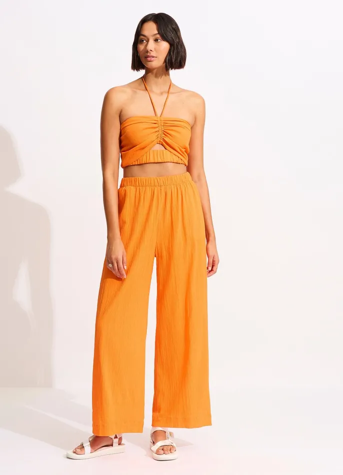 Seafolly Crinkle Beach Pant 8211 Mandarin Women Pants and Shorts