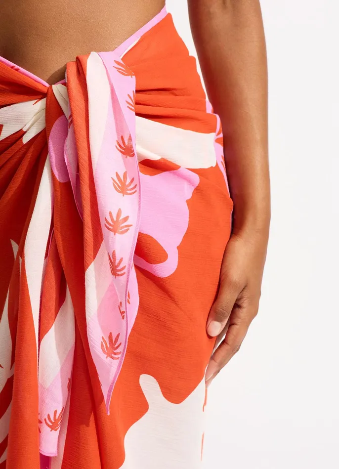 Seafolly La Palma Sarong 8211 Tamarillo Women Skirts and Sarongs Seafolly La Palma Sarong 8211 Tamarillo Women Skirts and Sarongs