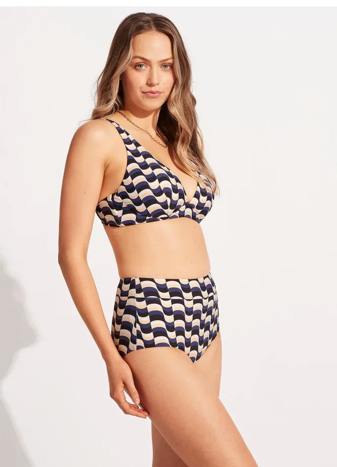 Seafolly Modern Take High Waisted Bikini Bottom 8211 Black Women High Waisted