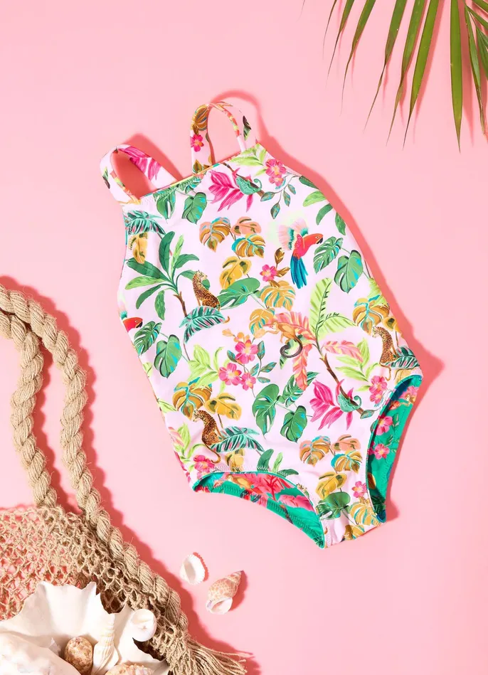 Seafolly Tropical Dreams Girls Reversible One Piece 8211 Tropical Girls Toddler and Girls One Pieces Seafolly Tropical Dreams Girls Reversible One Piece 8211 Tropical Girls Toddler and Girls One Pieces