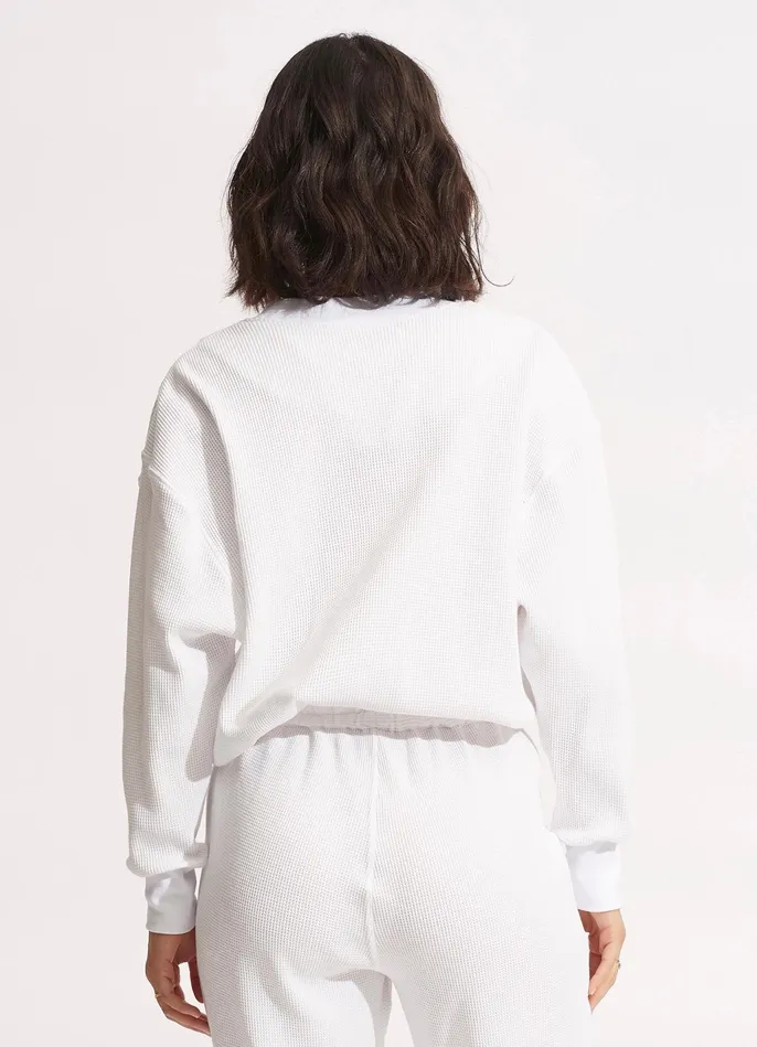 Seafolly Waffle Sweat Top 8211 White Women Tops