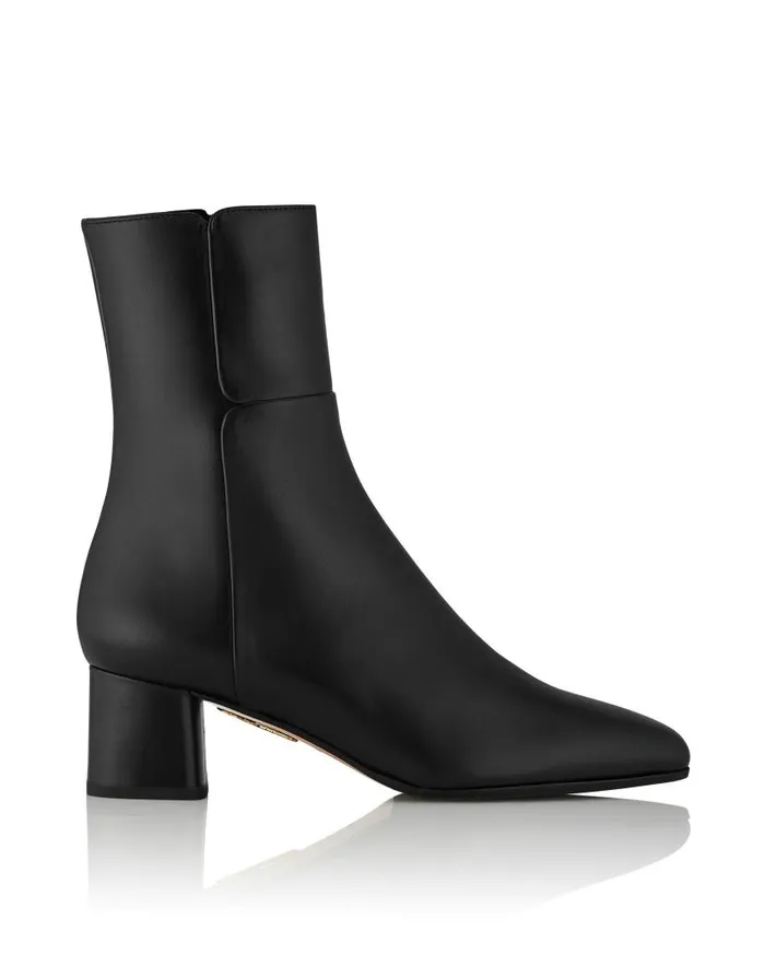 Sellier Bootie 50 Black Women Aquazzura Booties Sellier Bootie 50 Black Women Aquazzura Booties