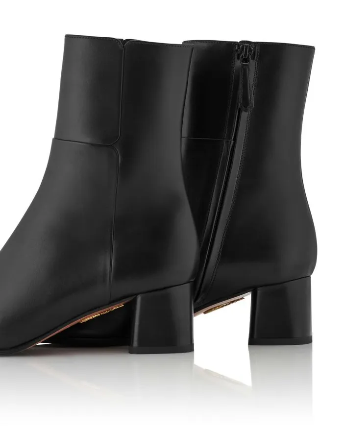 Sellier Bootie 50 Black Women Aquazzura Booties Sellier Bootie 50 Black Women Aquazzura Booties