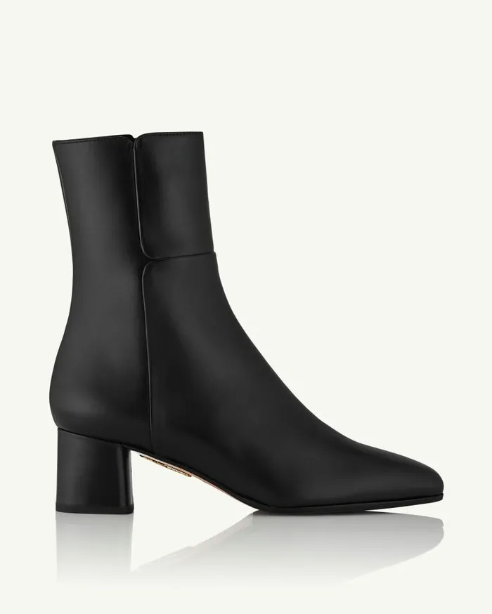 Sellier Bootie 50 Black Women Aquazzura Booties Sellier Bootie 50 Black Women Aquazzura Booties