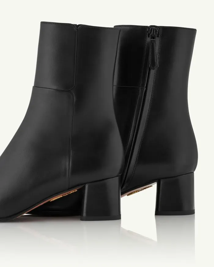 Sellier Bootie 50 Black Women Aquazzura Booties Sellier Bootie 50 Black Women Aquazzura Booties