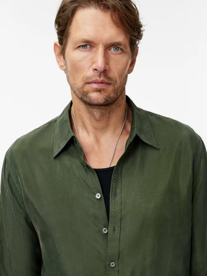 Shirts Men John Varvatos MARTIN SHIRT Hazelnut