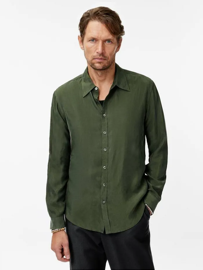 Shirts Men John Varvatos MARTIN SHIRT Hazelnut