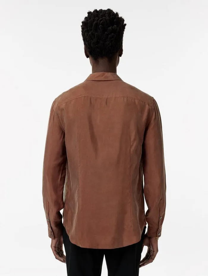 Shirts Men John Varvatos MARTIN SHIRT Hazelnut
