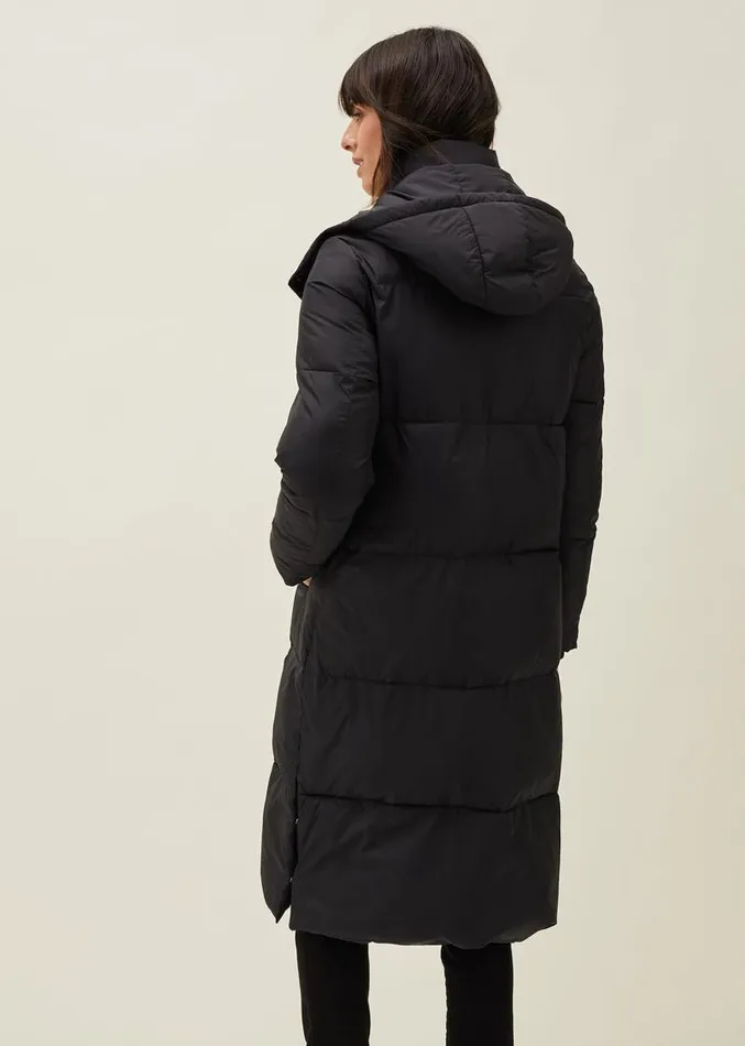 Shona Midi Quilted Puffer Coat Black Women Phase Eight Coats