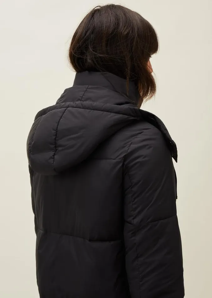 Shona Midi Quilted Puffer Coat Black Women Phase Eight Coats