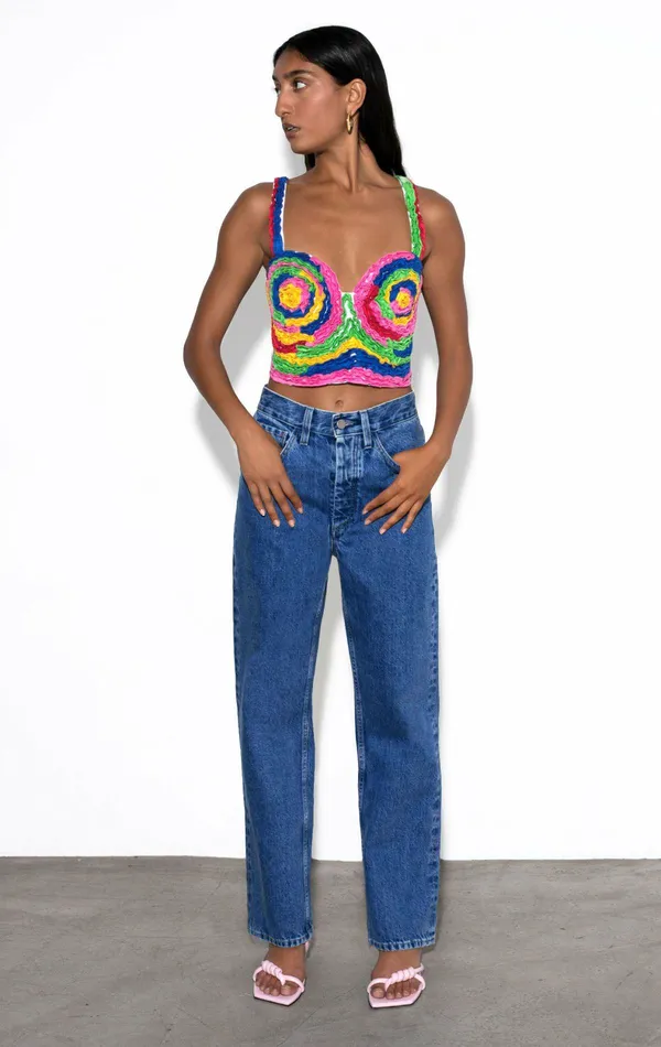 Shop Core Collection Mara Hoffman Georgina Pant Blue Shop Core Collection Mara Hoffman Georgina Pant Blue