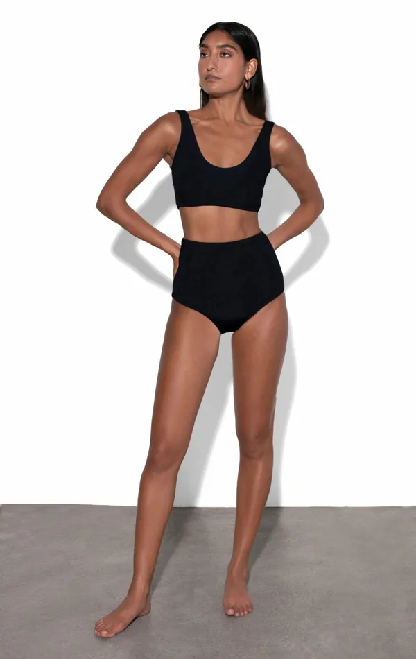 Shop Core Collection Mara Hoffman Lydia Bikini Bottom Black Shop Core Collection Mara Hoffman Lydia Bikini Bottom Black