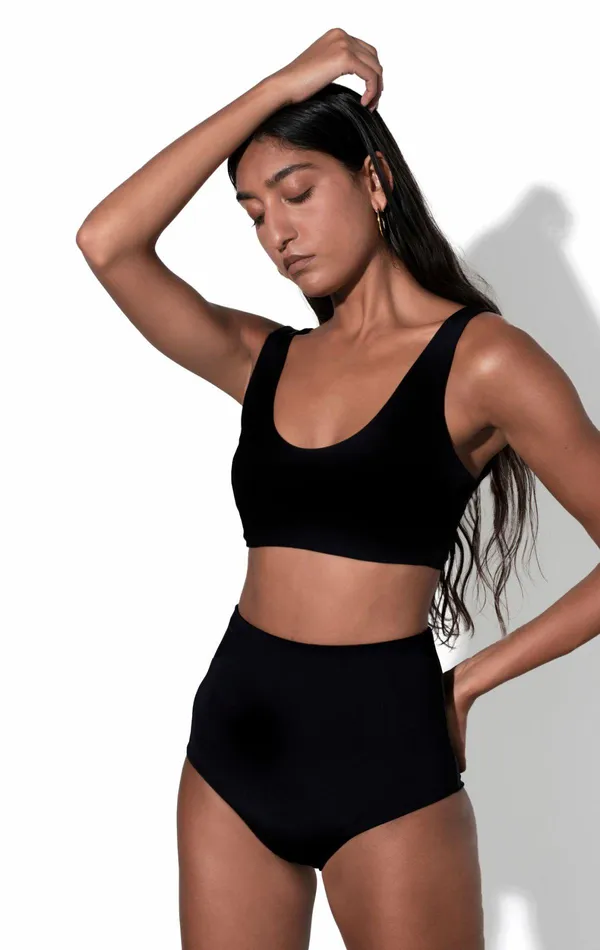 Shop Core Collection Mara Hoffman Lydia Bikini Bottom Black Shop Core Collection Mara Hoffman Lydia Bikini Bottom Black