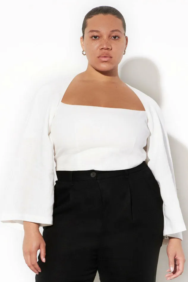 Shop Extended Sizes Mara Hoffman Extended Julia Top White Shop Extended Sizes Mara Hoffman Extended Julia Top White