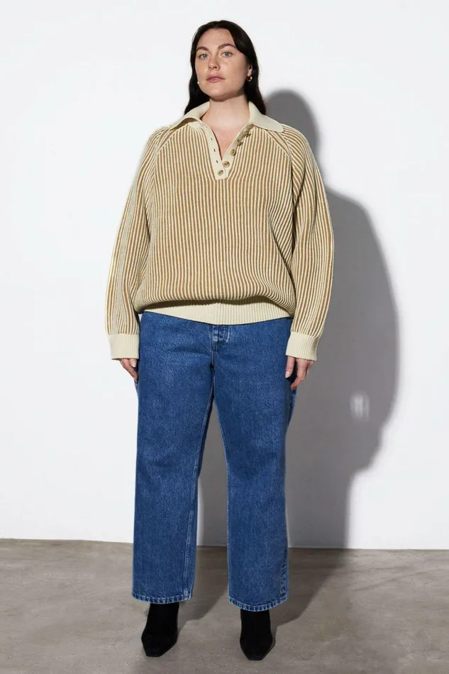 Shop Extended Sizes Mara Hoffman Extended Juliana Sweater Khaki Shop Extended Sizes Mara Hoffman Extended Juliana Sweater Khaki