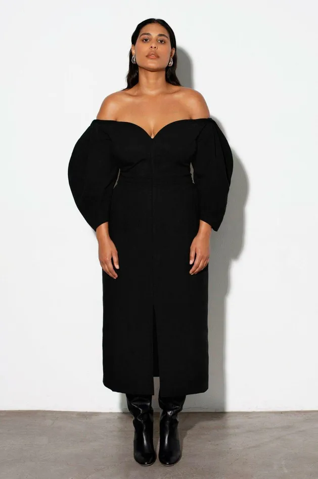 Shop Extended Sizes Mara Hoffman Extended Leonara Dress Black Shop Extended Sizes Mara Hoffman Extended Leonara Dress Black