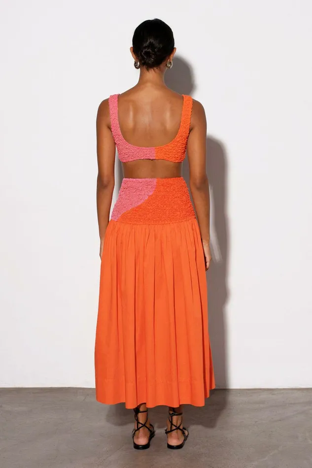Shop Skirts Mara Hoffman Nicole Skirt Orange Shop Skirts Mara Hoffman Nicole Skirt Orange