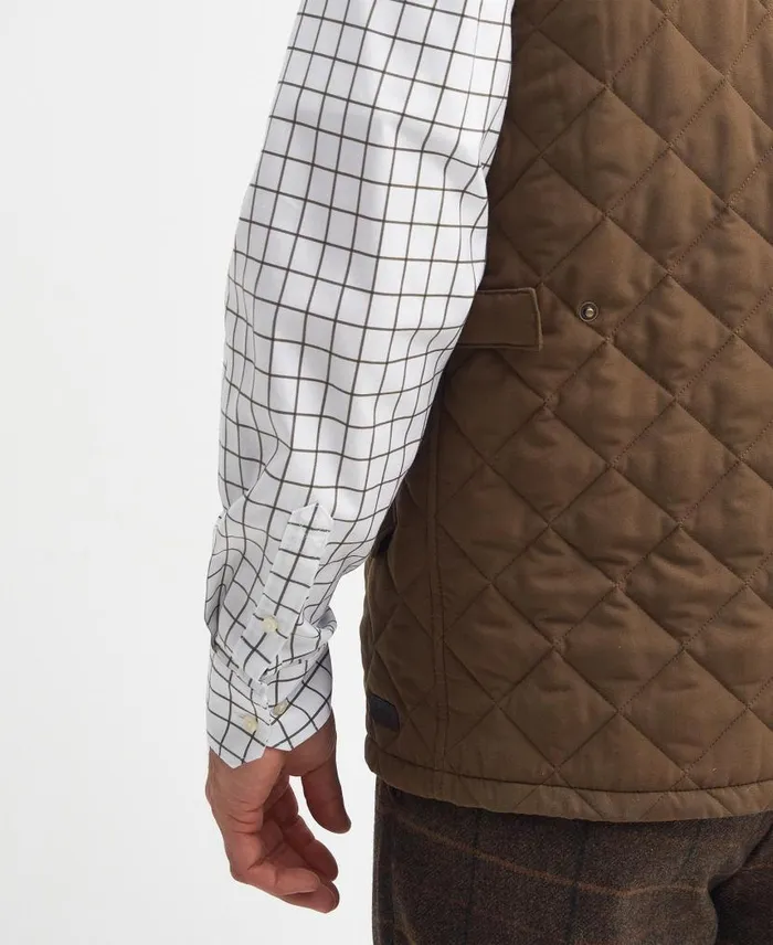 Shoveler Gilet Dk Olive Men Barbour Gilets and Liners