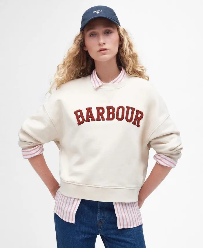 Silverdale Sweatshirt Calico Women Barbour Hoodies and Sweatshirts