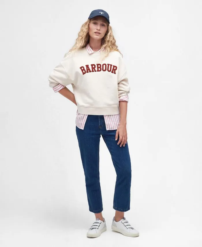 Silverdale Sweatshirt Calico Women Barbour Hoodies and Sweatshirts