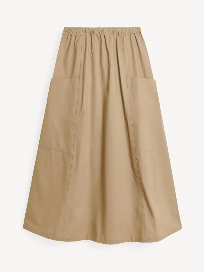 Skirts Women By Malene Birger Catterine Organic Cotton Maxi Skirt Shitake