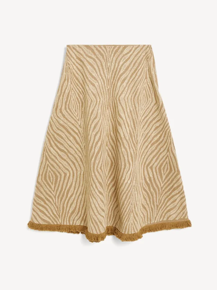 Skirts Women By Malene Birger Giabbo Midi Skirt Zebra Print