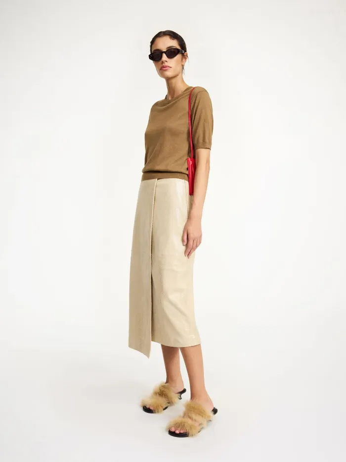 Skirts Women By Malene Birger Hannas Leather Skirt Nomad