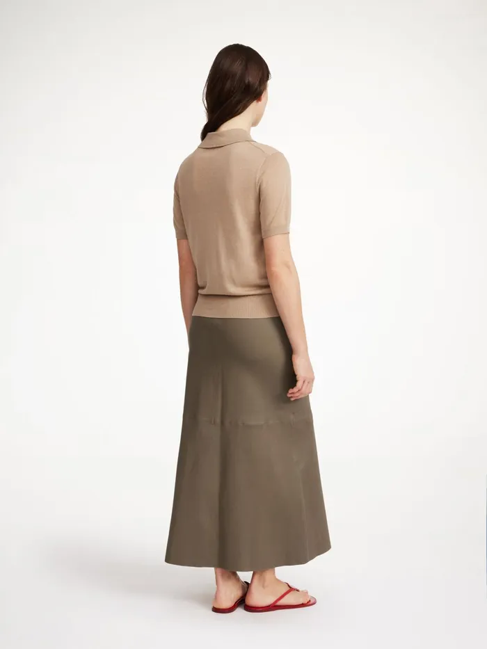 Skirts Women By Malene Birger Simoas Leather Skirt Shitake