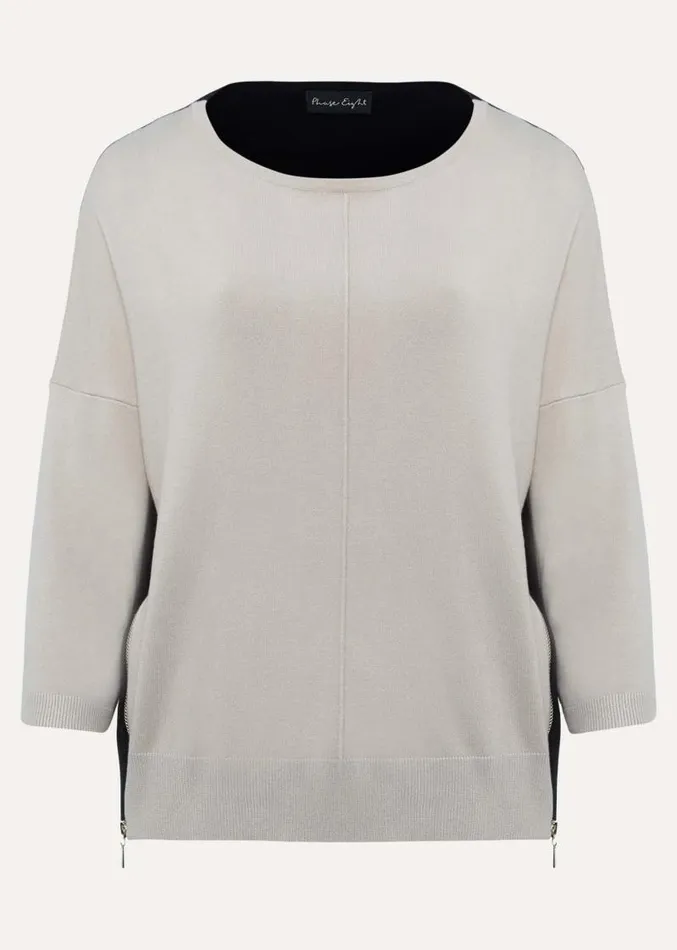 Skylar Colourblock Knit Blackstone Women Phase Eight Knitwear