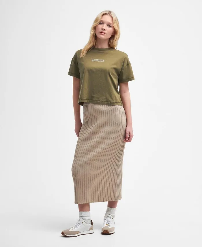 Sofia Tshirt Golden Khaki Women Barbour TShirts