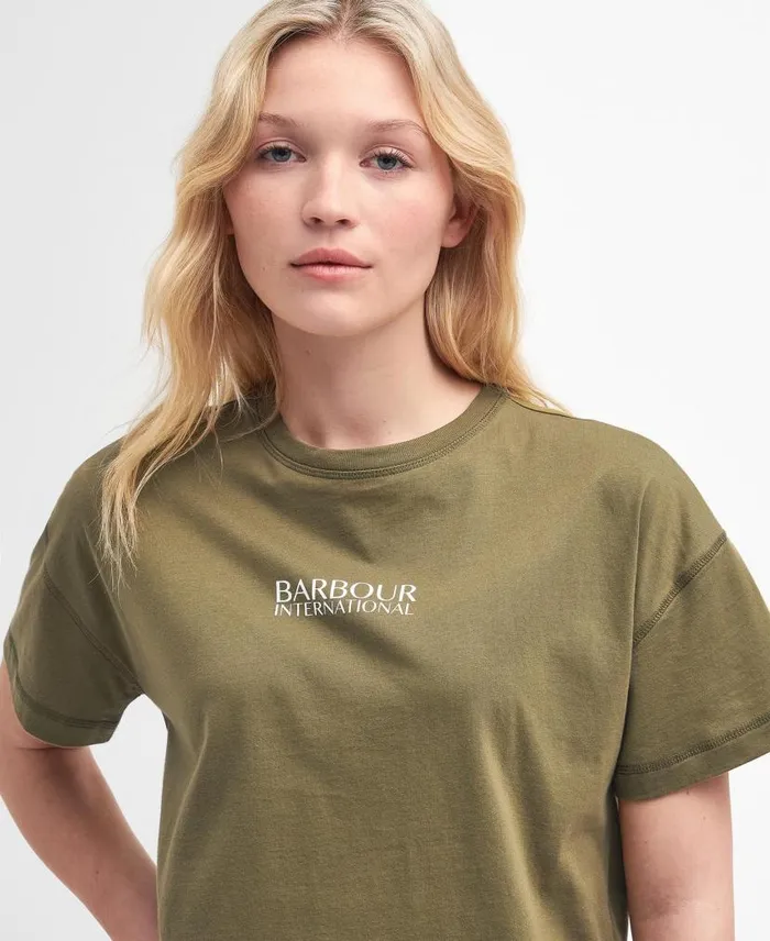 Sofia Tshirt Golden Khaki Women Barbour TShirts