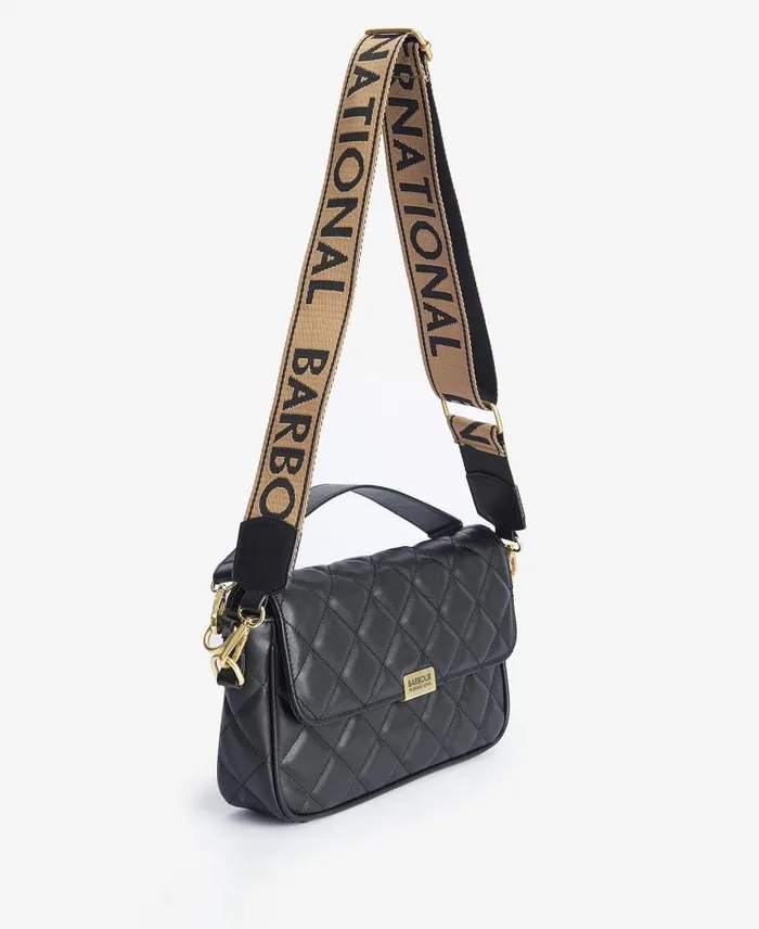 Soho Quilted Crossbody Bag Classic Black Women Barbour Bags and Luggage